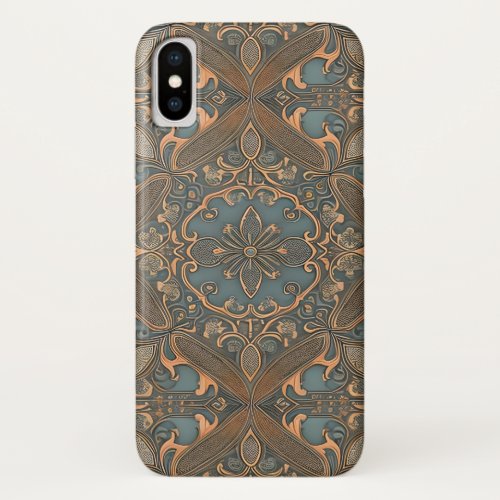 Cozy old pattern iPhone XS case