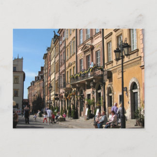 Cozy Old Town in Warsaw Postcard