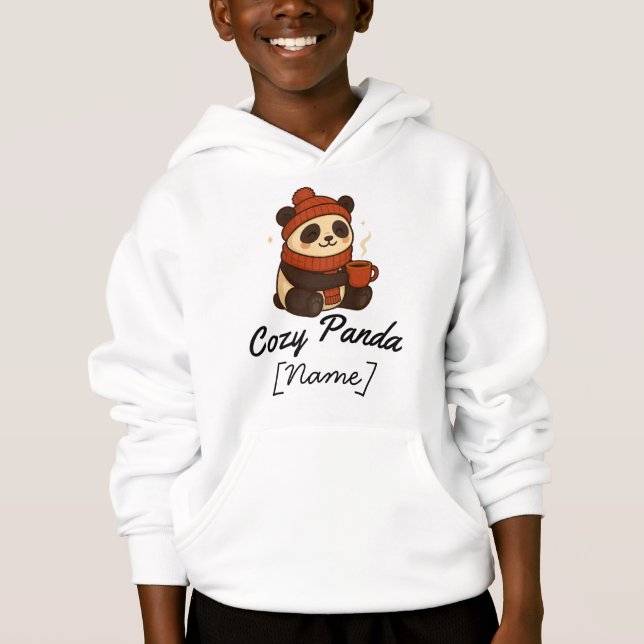 cozy panda hoodie (Front)