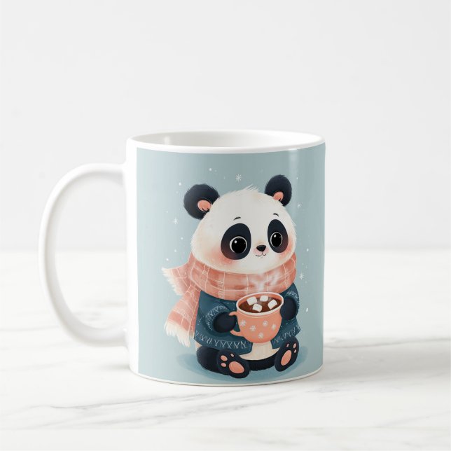 Cozy Panda's Cocoa Coffee Mug (Left)