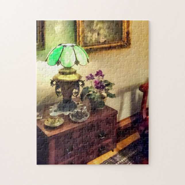 Cozy Parlor with Flower Petal Lamp Jigsaw Puzzle (Vertical)