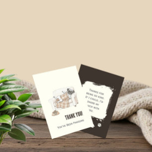 Cozy Paws Thank You Card