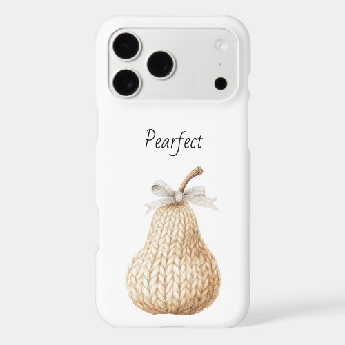 Cozy Peach Blush Pearfect Pear Fruit   iPhone 17 Pro Max Case