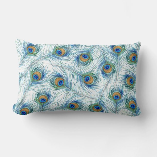 Cozy Peacock Pillow (Front)