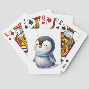 Cozy Penguin Poker Cards