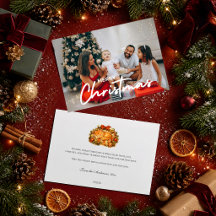 Cozy Photo Christmas Orange Cat Gift Box Retro