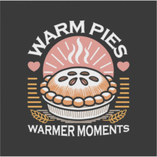 Cozy Pie Illustration: Warm Pies Warmer Moments Sticker