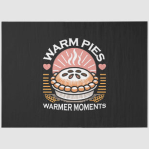 Cozy Pie Illustration: Warm Pies Warmer Moments Tissue Paper