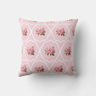 Cozy Pillow with rose and light pink color