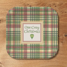 Cozy Plaid Christmas Party Napkins