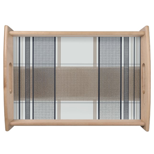 Cozy Plaid Serving Tray (Front)