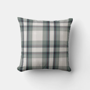 Cozy Plaid Winter Flannel Inspired Throw Pillow
