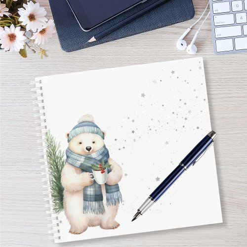 Cozy Polar Bear Dotted Journal
