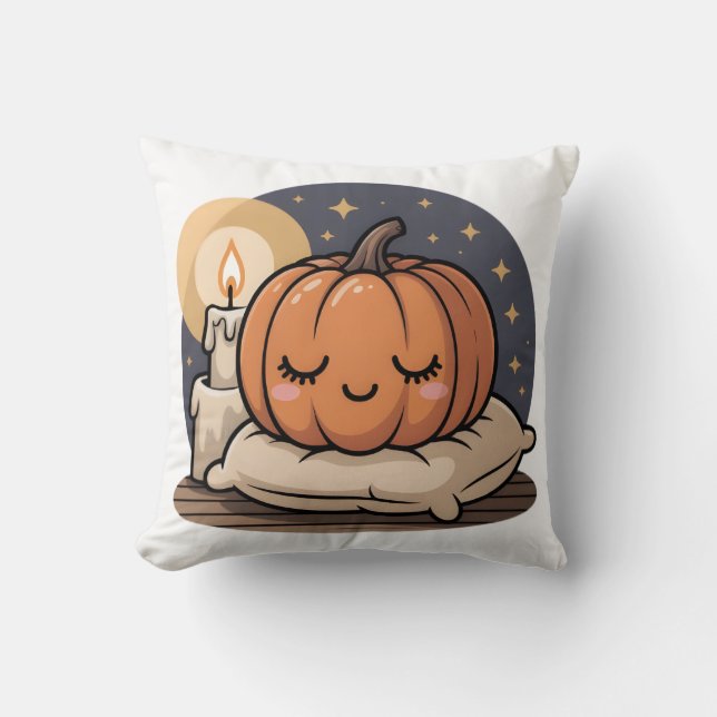 Cozy Pumpkin Dream Pillow (Front)