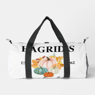 Cozy Pumpkin Patch Graphic T-shirt Duffle Bag