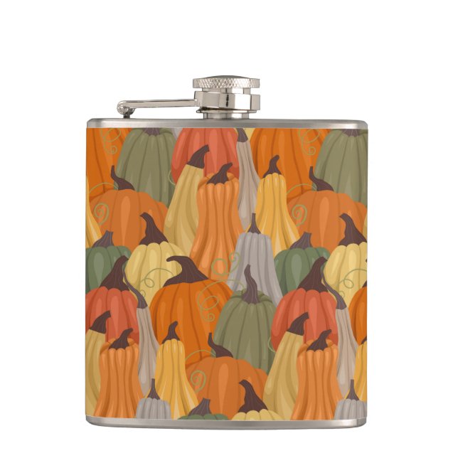 Cozy pumpkins flask (Front)