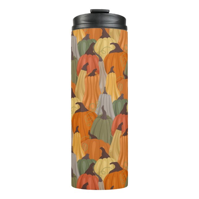 Cozy pumpkins thermal tumbler (Front)