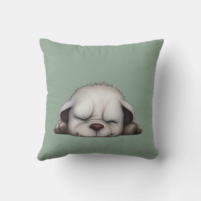 🐾✨ "Cozy Pup" Cushion - Snuggle Up with Adorable  (Back)