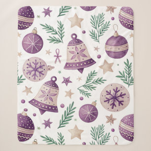 Cozy Purple Sherpa Blanket – Winter Charm