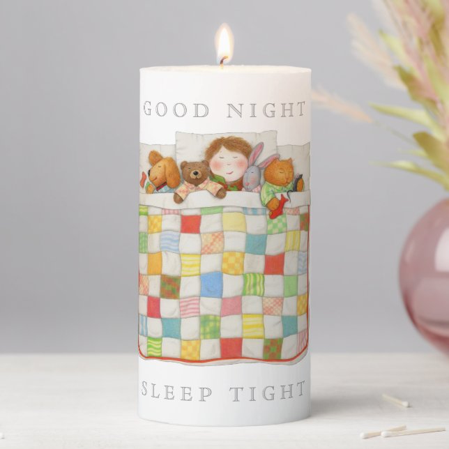 COZY QUILT 3x6 Pillar Candle (In Situ)