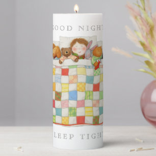 COZY QUILT 3x8 Pillar Candle