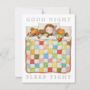 COZY QUILT 4.25x5.5 Blank Flat Card