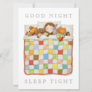 COZY QUILT 6.5x8.75 Blank Flat Card