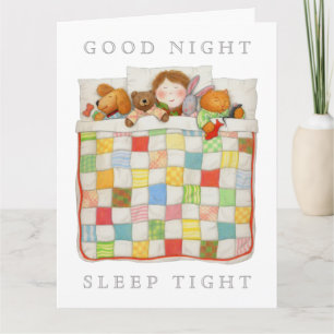 COZY QUILT Big Greeting Card 