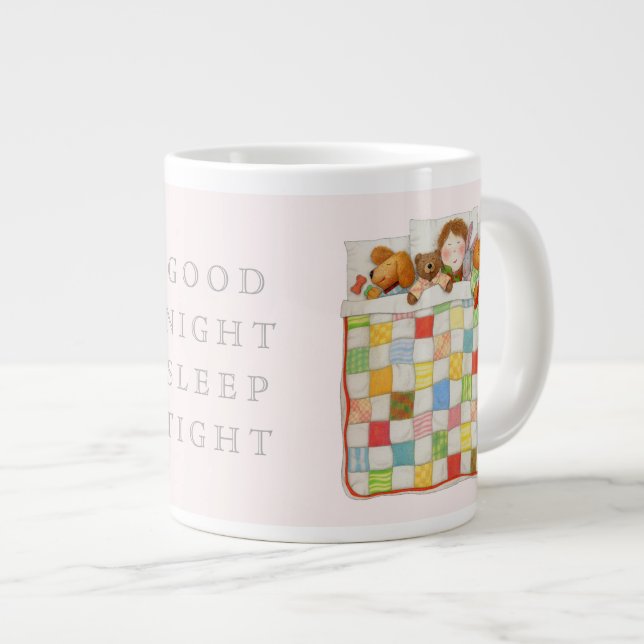 COZY QUILT Big Mug - Pink (Front Right)