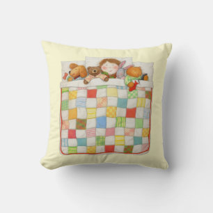 COZY QUILT Square Throw Pillow - Yellow
