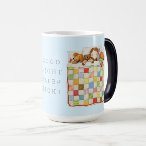 COZY QUILT Tall Morphing Mug  Blue