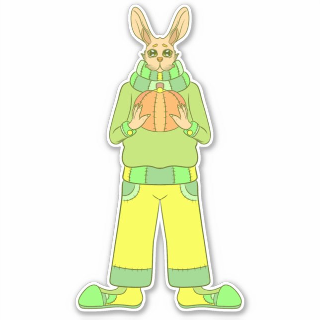 Cozy Rabbit Sticker (Front)