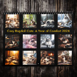 Cozy Ragdoll Cats: A Year of Comfort 2025 Calendar<br><div class="desc">Step into a world of warmth and tranquility with Cozy Ragdoll Cats: A Year of Comfort. This stunning 2025 calendar features twelve beautifully crafted images of Ragdoll cats in a variety of cozy, inviting settings. From wintery window nooks to sun-drenched beachside retreats, each month showcases the elegance and charm of...</div>