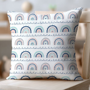Cozy Rainbow Cushion Boho Baby Room Delight
