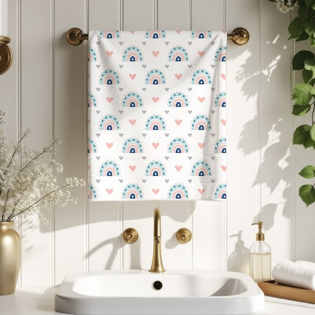 Cozy Rainbow Towels Boho Gift for Little Ones (Cozy Rainbow Towels Boho Gift for Little Ones)