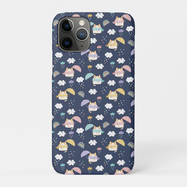 Cozy Rainy Day Pattern  Case-Mate iPhone Case (Back)