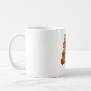Cozy Reading Capybara Lantern Coffee Mug Gift Cute