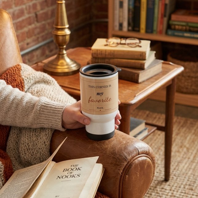 Cozy Reading Corner Travel Mug  15oz (Creator Uploaded)
