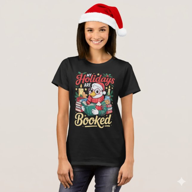 Cozy Reading Duck Holiday Season Book Lover T-Shirt (Creator Uploaded)