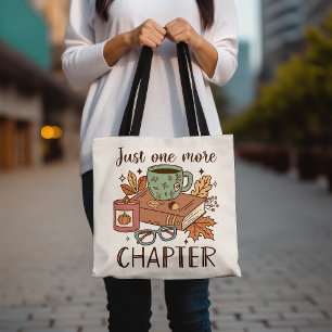 Cozy Reading Just One More Chapter Book Lover Tote Bag