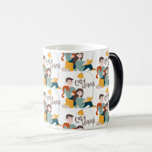 Cozy Reading Together – Father and Daughter Story Color Morph Mug
