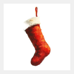 Cozy Red Christmas Stocking