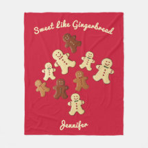 Cozy Red Gingerbread Man Christmas