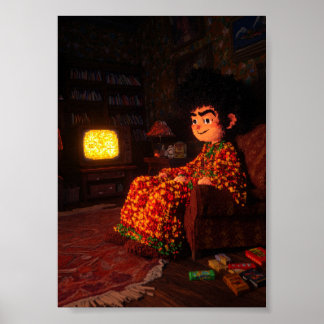 Cozy Retro 8-Bit Gaming Vibes | Pixel Art  Poster