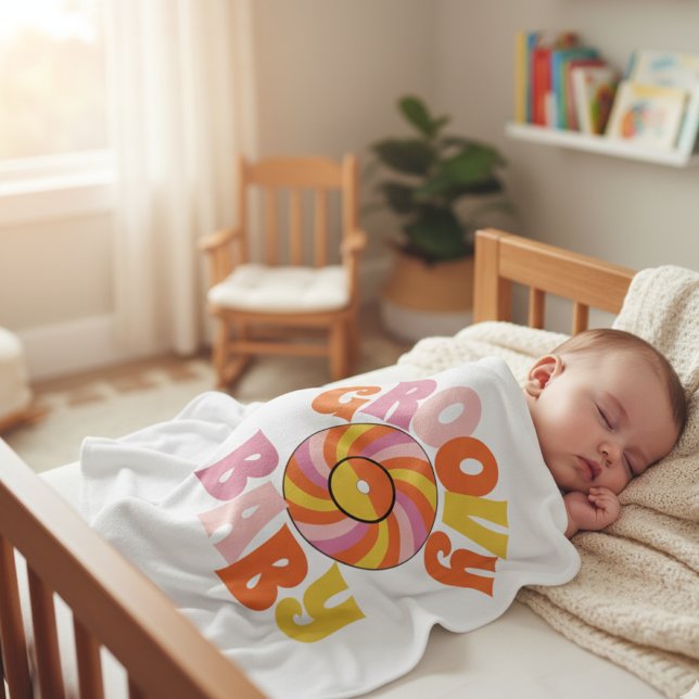 Cozy Retro Swirl Baby Blanket (Creator Uploaded)