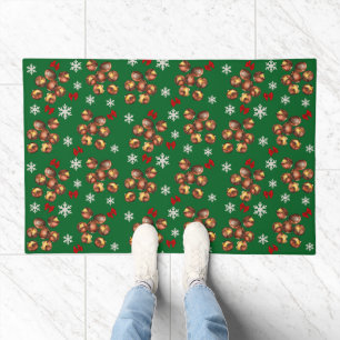 Cozy Roasted Chestnuts And Snowflakes Winter Doormat