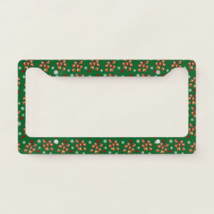 Cozy Roasted Chestnuts And Snowflakes Winter License Plate Frame