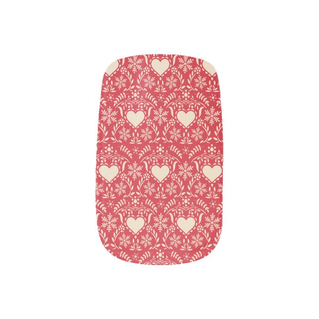 Cozy Romance Minx Nail Art (Left Thumb)