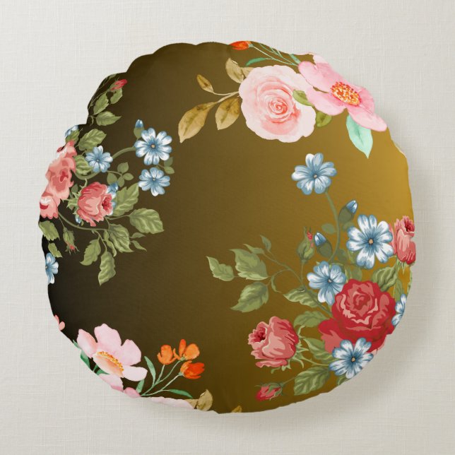 "Cozy Round Pillow" Round Pillow (Front)