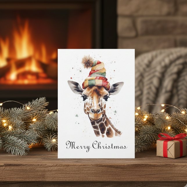 Cozy Safari Christmas, custom Holiday Card (Creator Uploaded)